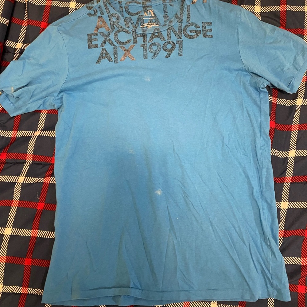 Blue Armani exchange shirt
